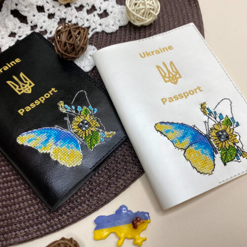 Основа для вишивання “Обкладинка на паспорт. Метелик” (арт. 1040). - Зображення 6