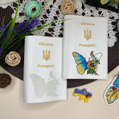 Основа для вишивання “Обкладинка на паспорт. Метелик” (арт. 1041). - Зображення 2