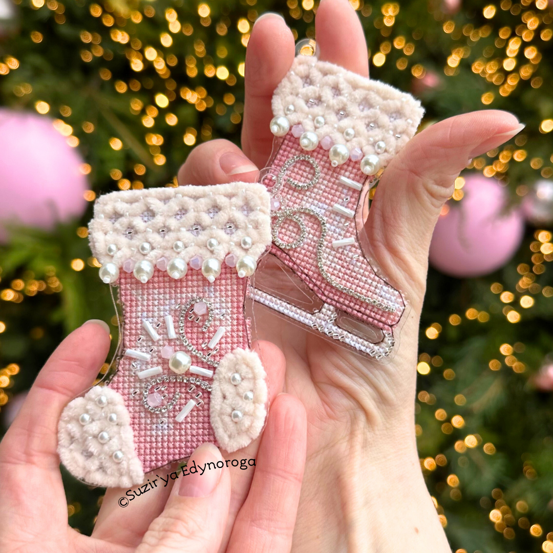 Набір для вишивання "Рожеві ковзани" (Арт. 1129) - Зображення 7