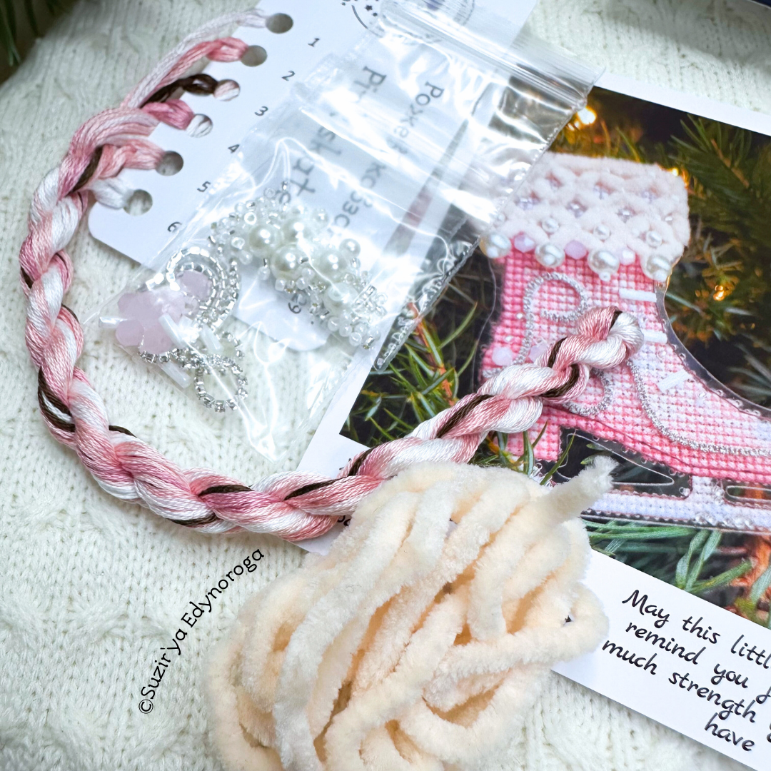 Набір для вишивання "Рожеві ковзани" (Арт. 1129) - Зображення 2