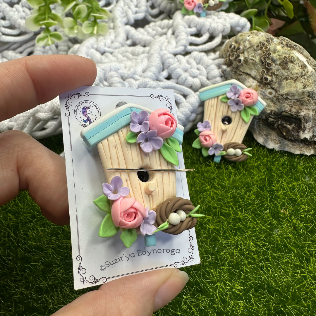 Магніт-тримач для голок “Шпаківня з гніздечком ” (арт. 156) - Зображення 2