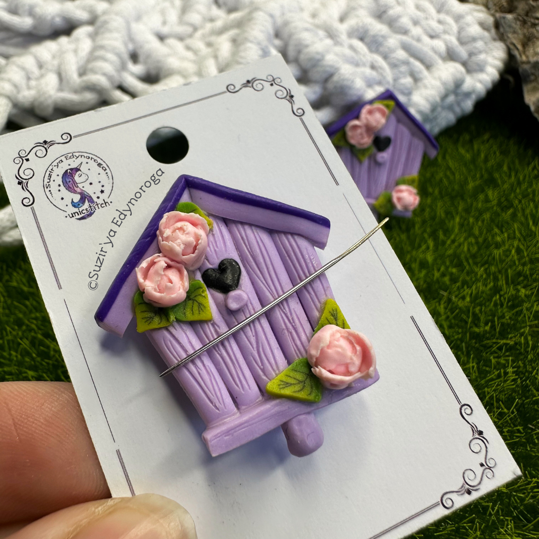 Магніт-тримач для голок “Шпаківня фіолетова” (арт. 157) - Зображення 2