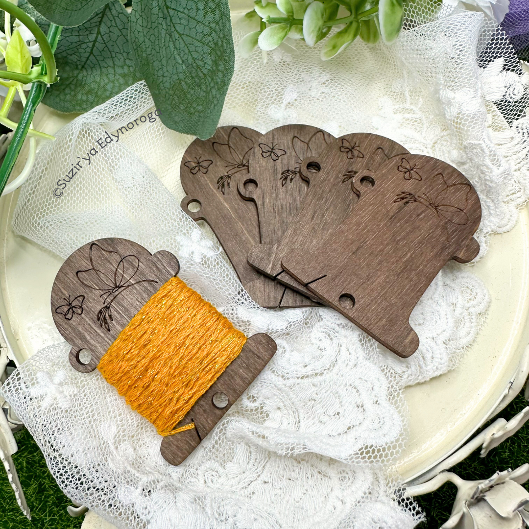 Бобінки для ниток "Метелики" (5шт)