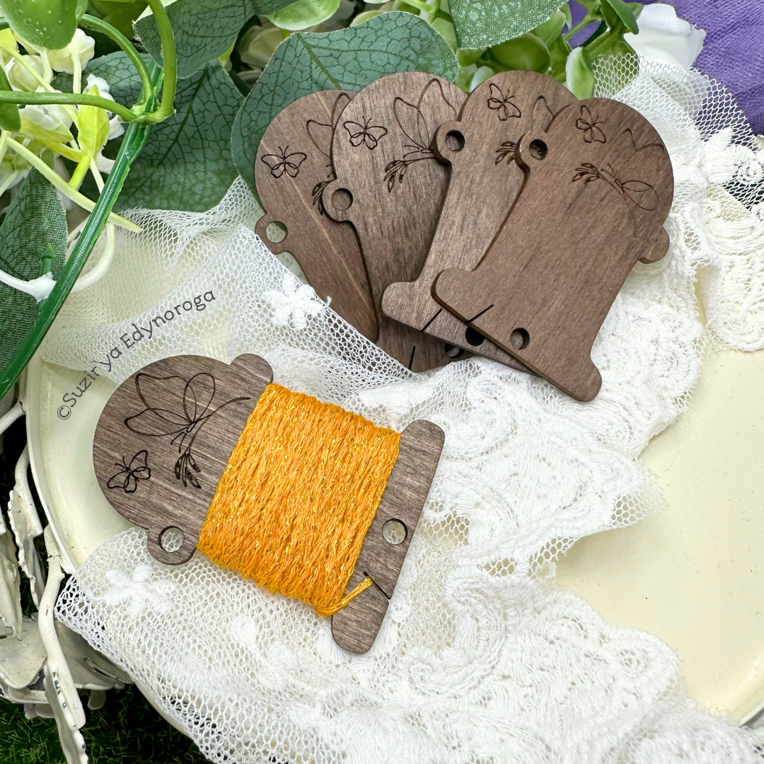 Бобінки для ниток "Метелики" (5шт) - Зображення 2