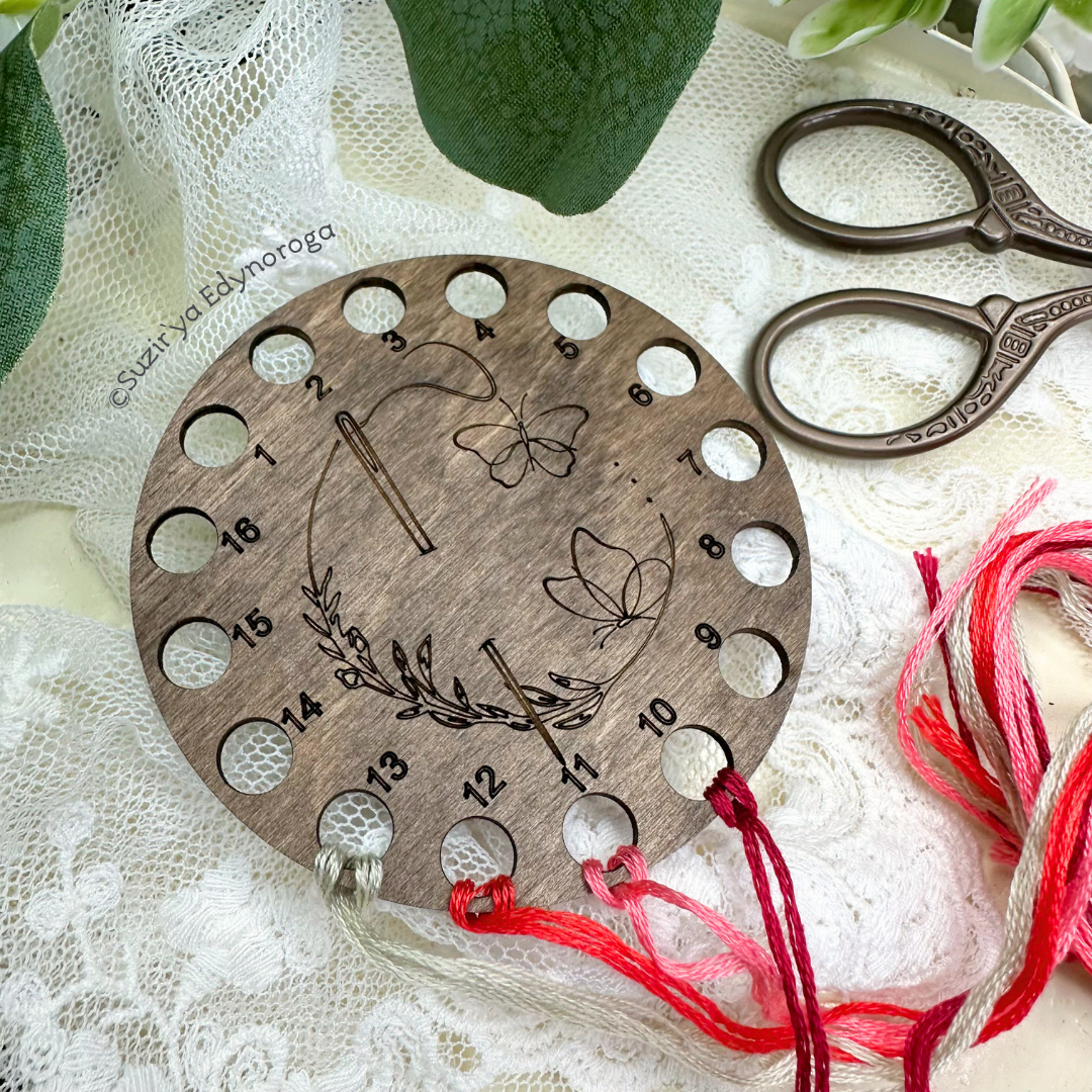 Органайзер для муліне "Метелики" (16 отворів) - Зображення 3