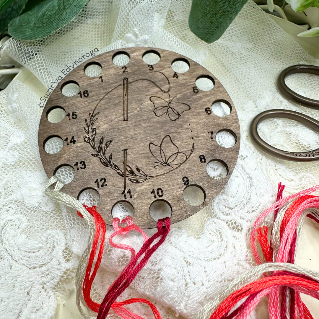 Органайзер для муліне "Метелики" (16 отворів) - Зображення 2